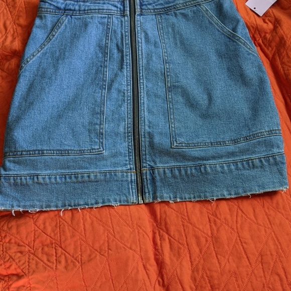 New❤️Wild Fable Zip Up Overall mini Dress sz XS - Picture 6 of 10